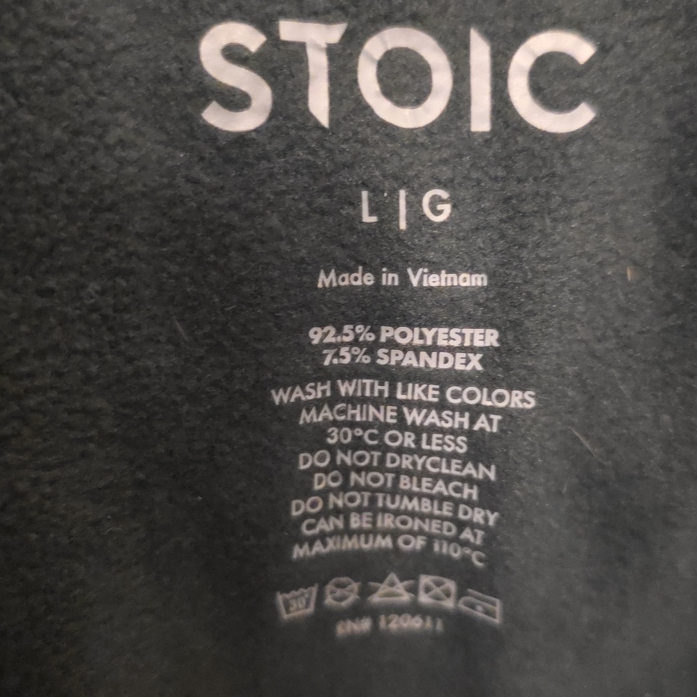 NWOT Stoic Forest Green Full Zip Fleece Hoodie Tag Sz Large - Picture 9 of 9